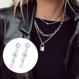 ALEXCRAFT Magnetic Clasp Chain 925 Sterling Silver Bracelet Clasp Magnetic Clasp for Chains Necklace DIY Jewellery Making Accessories, Sterling Silver