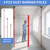 10FT Dust Barrier Zipper Door Kit with 32.8×14.7FT Plastic Sheeting,