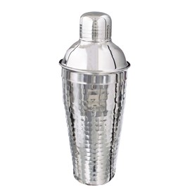 Buckingham Professional Stainless Steel Cocktail Set 750 ml, Hammered Effect