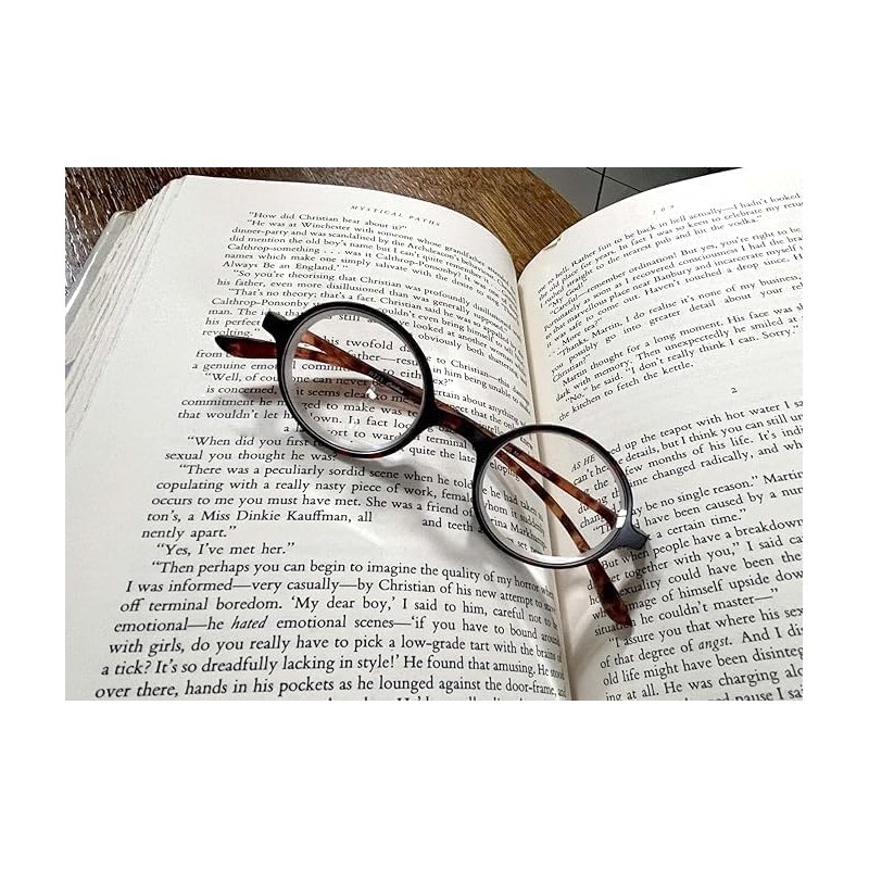 Calabria 721 Flexies - Gafas de lectura redondas, Ebany, M