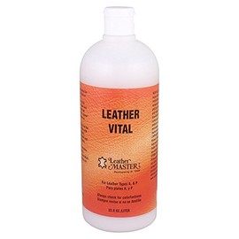 LEATHER MASTER LEATHER VITAL REVITALIZATION 1 Liter - Leather Vital Revitalization For Use on Leather Furniture, Car Interior, Apparel, Boots, Shoes, Bags, and more