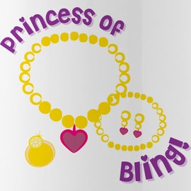 CafePress Princess Of Bling Stainless Water Bottle 1 1.0L (34 oz) Stainless Steel Water Bottle