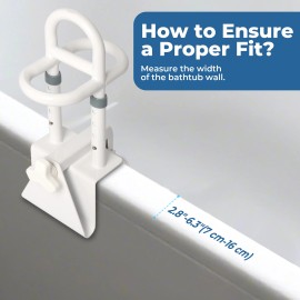 Bestiveparts Bathtub Bars for Safety for Side of Tub: Shower Rails for Elderly Adults Safety