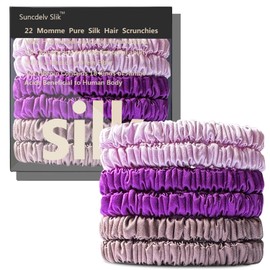 Silk Hair Towel, Friction-Resistant, Amino Acid-Rich, Durable, Breathable (6PCS（Purple Gradient）)