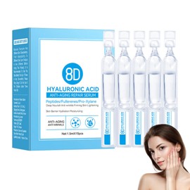 3% Hyaluronic Acid Serum Ultra-Hydrating Vials, Hyaluronic Acid Tubes 3%, Wake Nature Perfection Hyaluronic Acid Serum for Face, Glass Skin Hydrating Serum, Xmas Gifts for Women