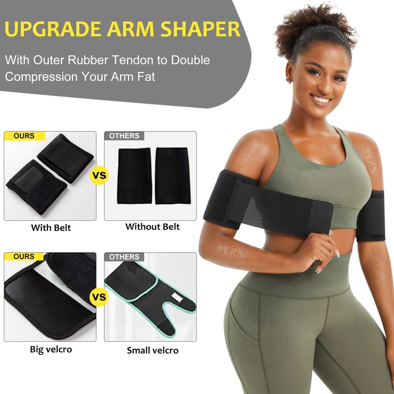 Junlan Adjustable Arm Belt Women's Sauna Effect Thermal Sweat Arm