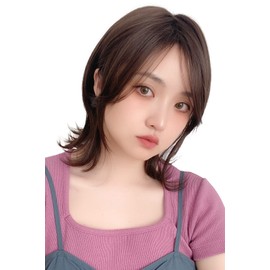 Bright Lara hf1510-CR Soft Wolf Layers Wig, Short, Bob, Natural, Full Wig, Wolf Hair