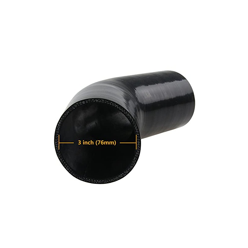 Ucreative 45 Degree Elbow ID: 3" (76mm) 4-Ply 5mm Thickness