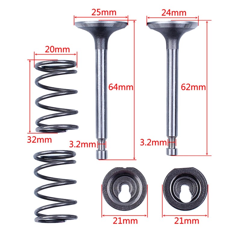 For Honda Valve Plate Push Rod Stem Protection Cap Set