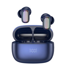 2025 AI Language Translator Earbuds Real Time, 164 Language/6 Translation Modes Translator Earbuds 3-in-1 Translation Headphones, Bluetooth 5.4 Translation Device for Travel Business Learning, Blue