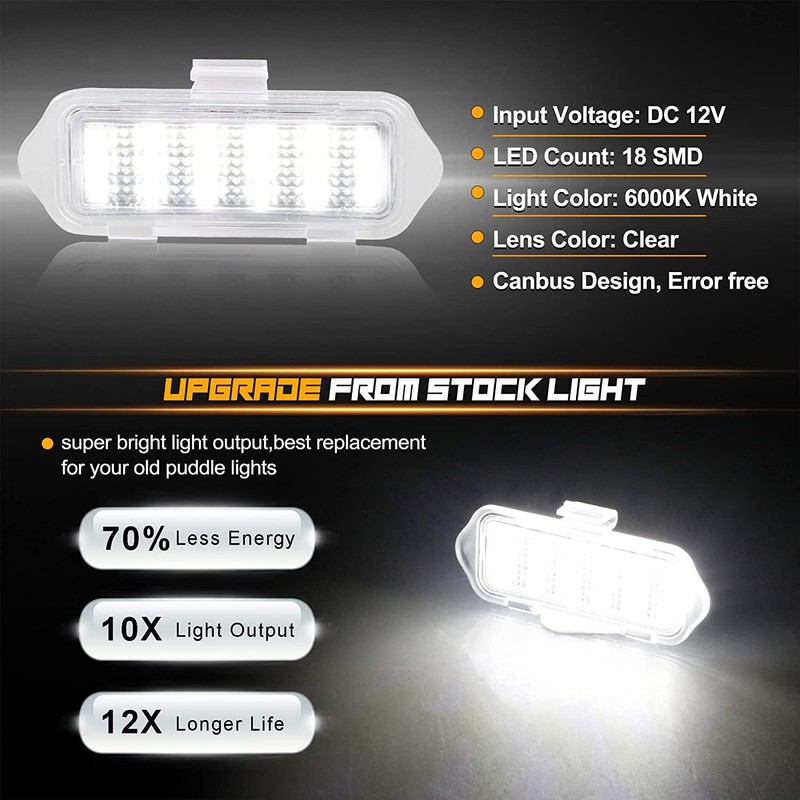 JAMESVAN for Chevy Silverado GMC 2003-2006 Sierra 1500 18 LED