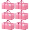 6 Pack Extra Heavy Duty Large Moving Bags with Strong