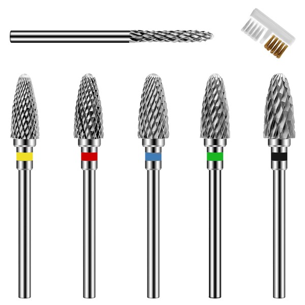 CGBE Nail Drill Bits, 6 Piece Nail Drill Bit with