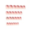 Gradient Pink Press on Nails - 24Pcs Short Square False
