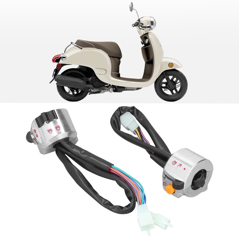 Pair Motorcycle Handlebar Switch Assembly Universal for 50cc 22mm Handle