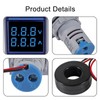 ACEIRMC Blue LED Display Voltmeter, Square Dual Display Voltmeter and