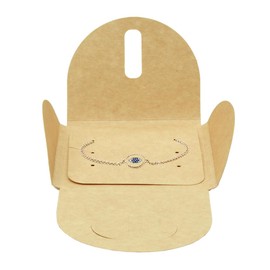 Caja Para Joyeria (Pulsera). 8x8x0.5 cm. 50 Piezas (kraft)