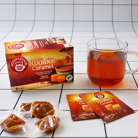 Pompadour Rooibos Tea Caramel (20 TB Pack) x 4 Boxes + Matcha Latte Stick with Sample