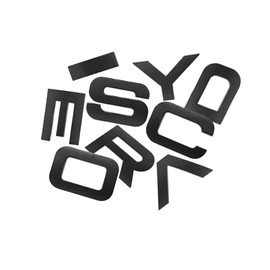 for Discovery Sport Rear Liftgate Nameplate Emblem Letter Badge Gloss Black (Matte Black)