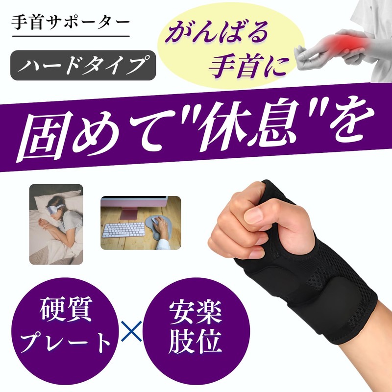 Wrist Support, Fixed, Hard, Planned and Sold by Physical Therapists,