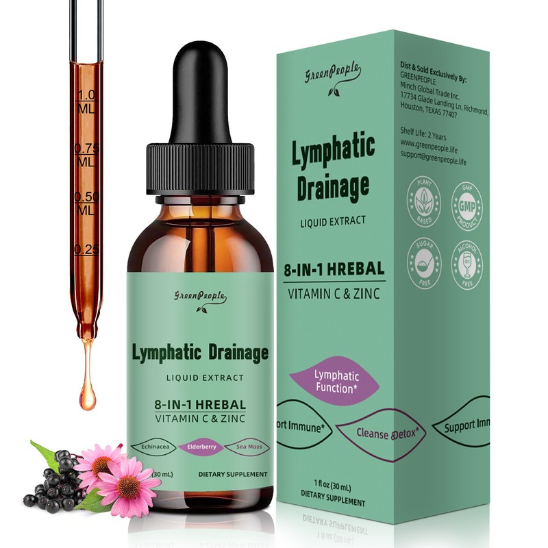 GreenPeople Lymphatic Drainage Drops - Lymph Detox Cleanse For Immune