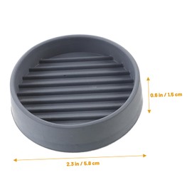 Mipcase 12Pcs Caster Cups Durable Furniture Wheel Stoppers for Chair and Table Legs Multipurpose Floor Protectors Non Slip Design Grey Color Easy to Use and Remove