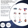 Lamatar1 Texan Charm: 9-Piece Souvenir Magnet & Keychain Set -