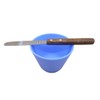 BONEW 2PCS Flexible Rubber Mixing Bowl +2 Spatulas Dental PVC