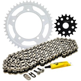 NICHE Drive Sprocket Chain Combo for Suzuki Hayabusa GSX1300R Front 18 Rear 43 Tooth 530 Standard 118 Links
