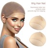 Jaasuee 8-Pack HD Wig Caps - Invisible, Sheer, Ultra-Thin Stretchy