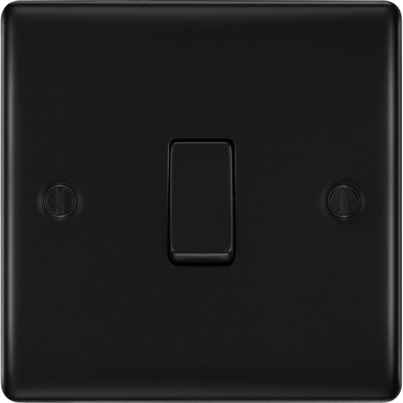 BG Electrical Nexus Metal Single Switch, 2 Way, 20A, 16AX,