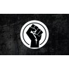 Revolt Raised Fist Resist Vinyl Decal Sticker - Glossy Red