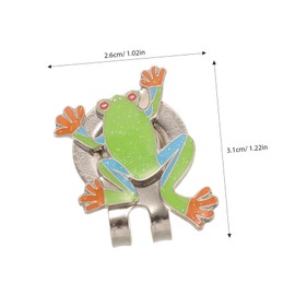 KOMBIUDA Frog Shape Golf Hat Clip Durable Decorative Marker for Golf Caps Secure Magnetic Attachment Golfing Accessory for Enthusiasts and Options