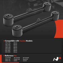 A-Premium 2 x Rear Upper Suspension Trailing Arm, with Bushing, Compatible with Toyota 4Runner 1996-2002