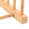 Ejoyous Pot Lid Holder Plate Stand Bamboo Dish Drainer Holder