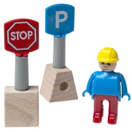 BRIO 34619 Builder System: Road Sign Set