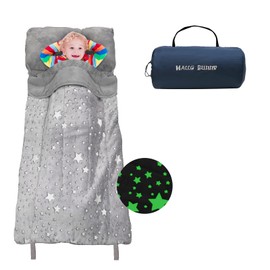 Kids Sleeping Bag for Girls & Boys, Large Kids Sleeping Bag with Pillow, Glow in The Dark Slumber Bag,Soft and Comfortable for Childern Daycare, Sleepovers Travel