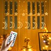 FUCHSUN LED Moon Star Curtain String Lights, 138 LED USB