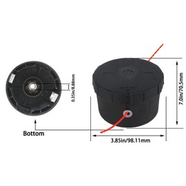 TOKDOOT 49-16-2714 String Trimmer Head Replacement for Milwau-kee Weed Eater Attachments 49-16-2748 Easy Load Trimmer Head,String Trimmer Head Replacement