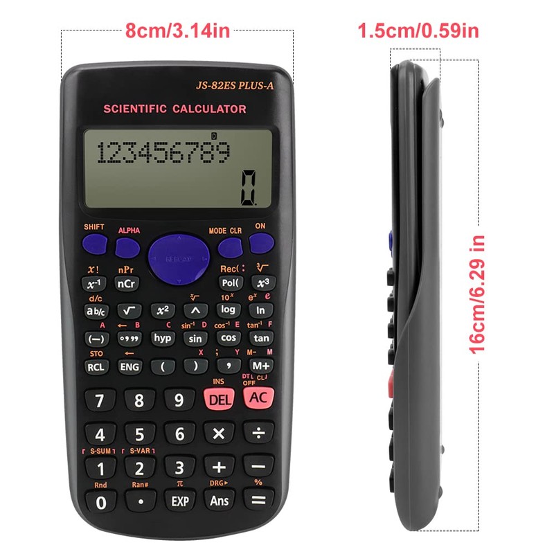 Scientific Calculator, Electronic Calculator 240 Functions 2-Line Engineering Scientific Calculator