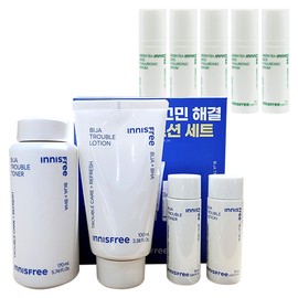 Innisfree Visa Trouble 2-Piece Set + Hyaluronic Acid Serum 15ml x 5 / 이니스프리 비자 트러블 2종세트+히알루론산 세럼 15mlx5개