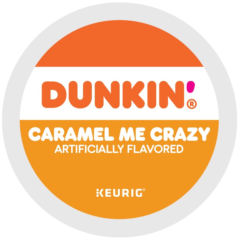 Dunkin' Donuts Coffee K-Cup® Pods, Caramel Me Crazy, Medium Roast,