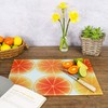 Kitchen Chopping Board Glass - Globe World Map (1) -
