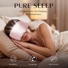 100% Mulberry Silk Sleep Mask, 3D Contoured Eye Mask with