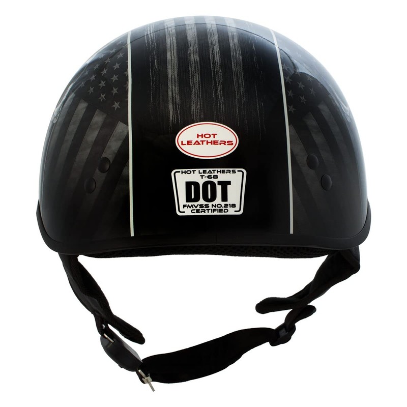 Milwaukee Leather Hot Leathers HLD1042 Gloss Black 'Warrior Bullet' Advanced