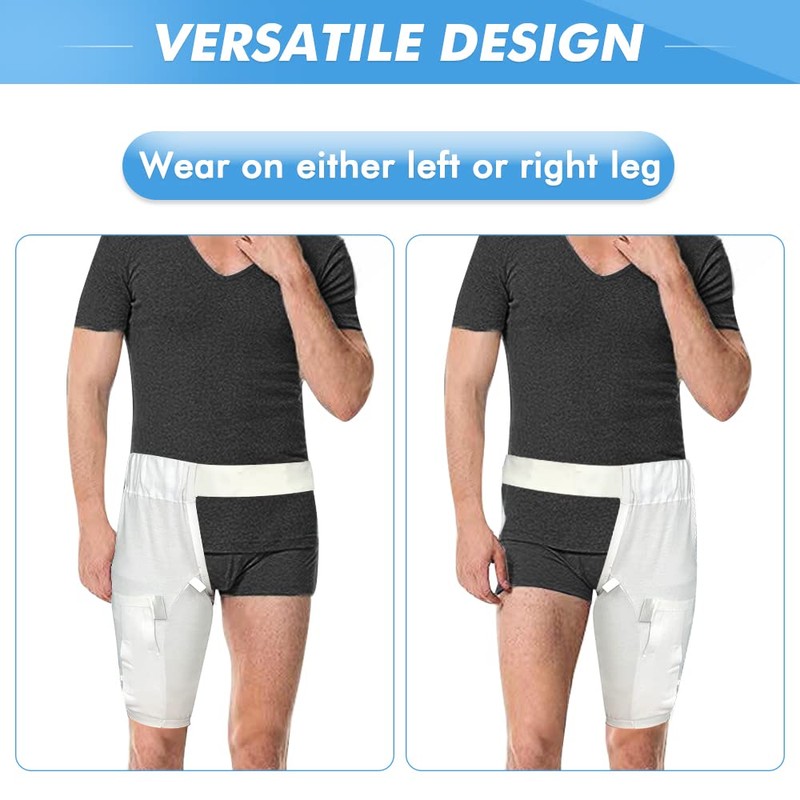 Catheter Leg Bag Holder Covers Foley Cath Secure Tube Stabilization