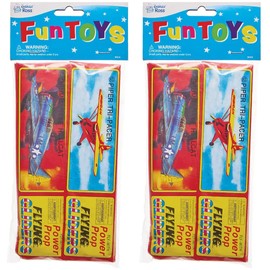 Baker Ross W314 Flying Gliders Party Bag Fillers, Kids Plane Toys, Assorted, One Size