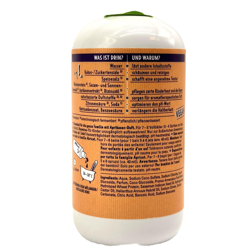 Dresdner Essenz Dreckspatz Family Bubble Bath Together is Beautiful Apricot