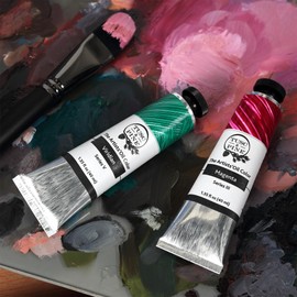 Tusc & Pine Artist Oil Paint - 40 ml Set of 3 - Assorted Yellow Colors - Non-Yellowing, Creamy Consistency, Max Pigment Load, Small Batch Milled Oil Paints Developed for Professional Artists