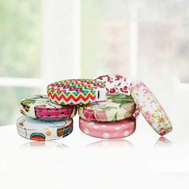 Coloured Soft Retractable Tape Measure for Body Measurements Length Chest Waist Cotton Colourful Floral Pattern Sewing Tape with Fractures, 150 cm / 60 Inch Measure Ruler